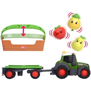 Tractor Simba ABC Freddy Fruit Trailer 30 cm cu lumini, sunete, remorca si figurine - Img 3