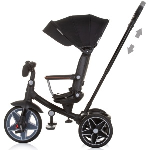 Tricicleta cu copertina si sezut reversibil Chipolino Derby obsidian - Img 2