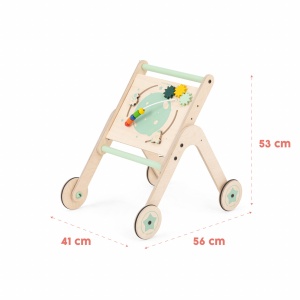 Antepremergator din lemn 4 in 1 MamaToyz cu masuta de activitati, - Img 7