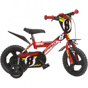 Bicicleta copii Dino Bikes 12' Pro-cross rosu - Img 1