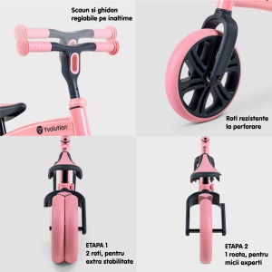Bicicleta echilibru Yvolution Y Velo Junior Pink - Img 4