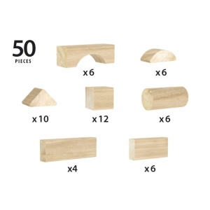 Brio - Set Blocuri Din Lemn 50 Piese - Img 10