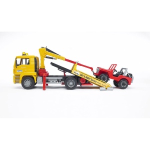 Bruder - Camion De Tractare Man Tga Si Vehicul De Teren - Img 4