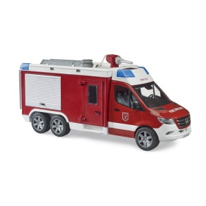 Bruder sprinter de pompieri Mercedes Benz cu sirena - Img 3