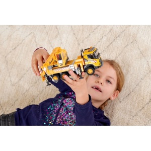 Camion cu macara Majorette Volvo Truck Crane cu lumini si sunete - Img 8