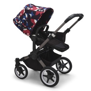 Capotina carucior Bugaboo Donkey 5 Animal Explorer Red Blue - Img 2