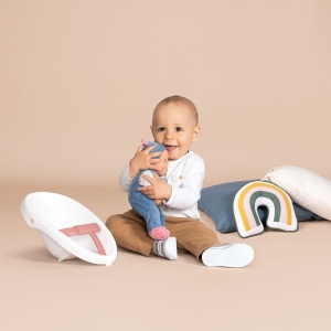 Carucior pentru papusi Smoby Baby Walker 3 in 1 cu papusa - Img 5