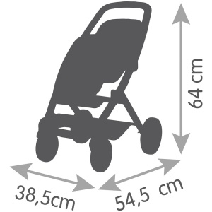 Carucior pentru papusi Smoby Maxi Cosi Twin albastru - Img 3