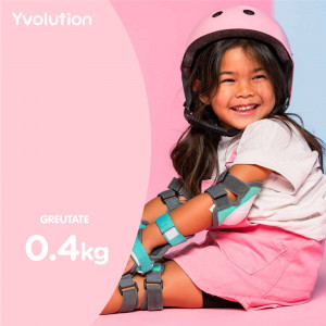 Casca protectie Yvolution 44-52 cm Pink - Img 7