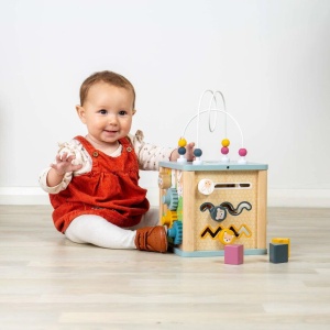 Cub 5 in 1 cu activitati - Pastel