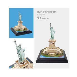 Cubic Fun - Puzzle 3D Led Statuia Libertatii 37 Piese - Img 3