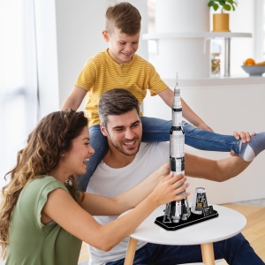 Cubic Fun - Puzzle 3D Nasa - Apollo Saturn V 136 Piese - Img 4