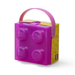 Cutie LEGO 2x2 - violet transparent - Img 2