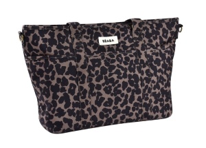 Geanta de bebe Beaba Madrid XXL Leopard