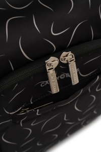 Geantă pentru scutece și accesorii bebe, SnapPack, Carry Bliss, wave negru - Img 4