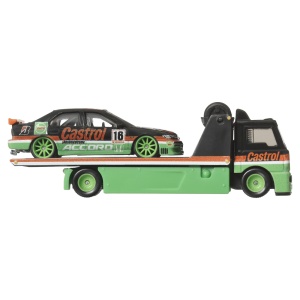 HOT WHEELS TRANSPORTATOR FLEET STREET CU MASINUTA HONDA ACCORD 96 SCARA 1:64 - Img 4