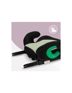 Inaltator auto cu isofix, i-size 135-150 cm , Momi Venko - Green - Img 3