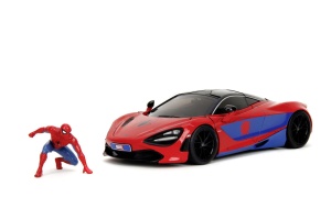 JADA MARVEL SET FIGURINA SPIDER MAN SI MASINUTA METALICA MCLAREN 720S SCARA 1 LA 24 - Img 2