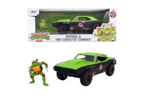 JADA MASINUTA METALICA TESTOASELE NINJA RAPHAEL CHEVY CAMARO 1:24