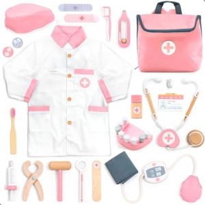 Joc de rol Trusa completa de doctor, roz, UMU Toys - Img 1