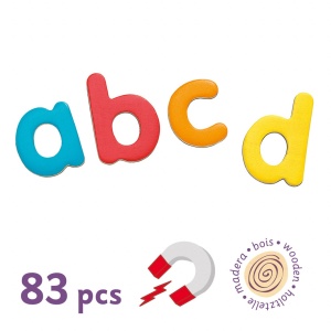 Joc magnetic 83 litere colorate, Djeco - Img 3