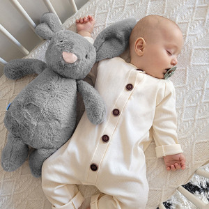 Jucarie din plus pentru copii BabyJem Sleeping Mate Midi Bunny