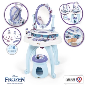Jucarie Smoby Masuta de machiaj Frozen Hairdresser 2 in 1 - Img 2