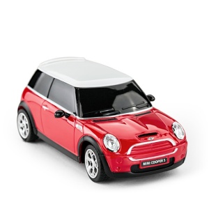 MASINA CU TELECOMANDA MINI COOPER ROSIE CU SCARA 1 LA 24 - Img 2