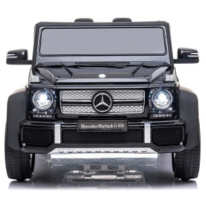 Masinuta electrica Chipolino SUV Mercedes Maybach G650 black cu scaun din piele si roti EVA - Img 2