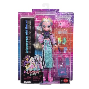 MONSTER HIGH PAPUSA LAGOONA BLUE CU ACCESORII