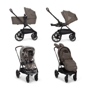 Nuna - Carucior 2 in 1 TRIV lx Chestnut cu set de accesorii pentru toate anotimpurile