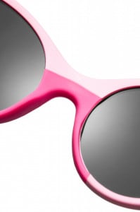 Ochelari de soare pentru copii MOKKI Click & Change, protectie UV, roz, 0-2 ani, set 2 perechi