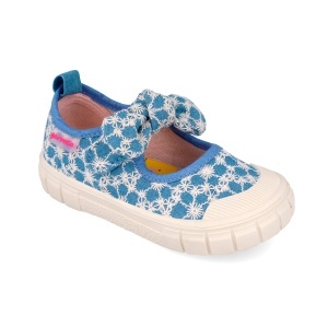 Pantofiori canvas pentru copii Garvalin 262383, azul - Img 4