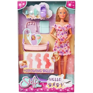 Papusa Simba Steffi Love Hello Baby 29 cm cu accesorii - Img 14