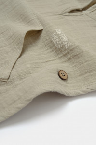 Prosop plaja - poncho copii din muselina absorbanta, Verde, BabyCosy