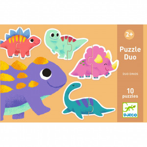 Puzzle duo Micii Dinozauri, Djeco - Img 4