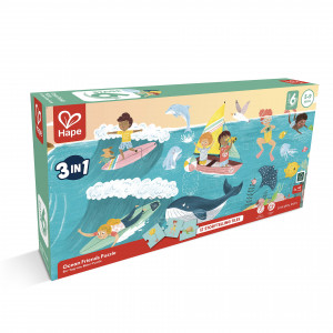 Puzzle pentru copii Prietenii Oceanului (3 in 1) si joc storytelling - Img 2
