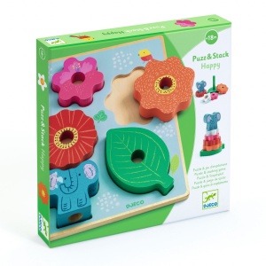Puzzle si joc de stivuire, Djeco - Img 1