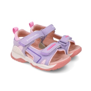 Sandale din piele pentru copii, Biomecanics, 252246, lila