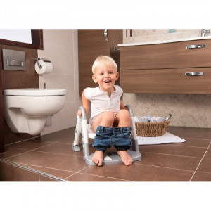 Scara cu reductor WC si olita White silver grey Kidskit rotho-babydesign - Img 5