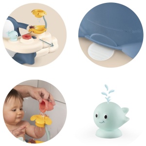 Scaun de baie Smoby Baby Bath Time albastru - Img 3