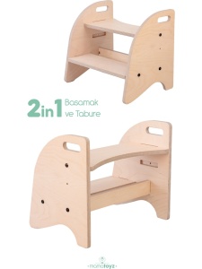 Scaun inaltator tip scara cu 2 trepte pentru copii, model 1, MamaToyz