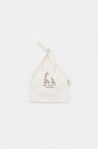 Set 2 caciulite Girafa, BabyCosy, Ecru/Mink