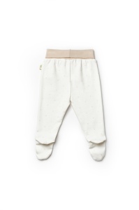 Set 2 pantaloni cu botosei bebe TeddyBear, BabyCosy, 100% bumbac organic