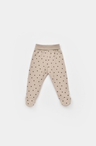 Set 2 pantaloni cu botosei bebe unisex Girafa, Baby Cosy, 100% bumbac organic