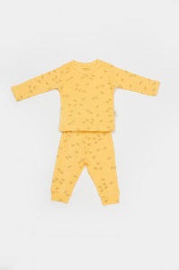 Set 3 piese:bluza, pantaloni si caciulita Printed, BabyCosy, 50% modal+50% bumbac, Lamaie