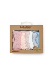 Set 6 perechi ciorapi nou-născut, mix, BabyCosy