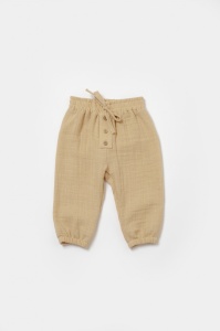 Set bluza si pantaloni, Winter muselin, 100% bumbac - Apricot, BabyCosy