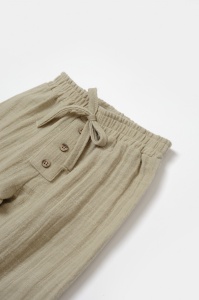 Set bluza si pantaloni, Winter muselin, 100% bumbac - Verde, BabyCosy