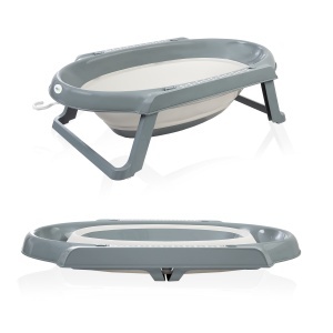 Set cadita pliabila de baie Babyjem, 5 piese, antracit - Img 4